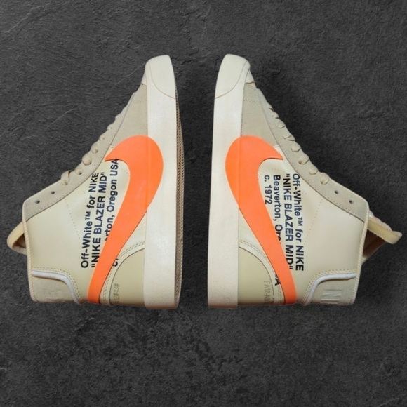 DS Nike x Off-White Blazer Mid 'All Hallow's Eve' - Size 12 - AA3832-700 - Picture 2 of 7